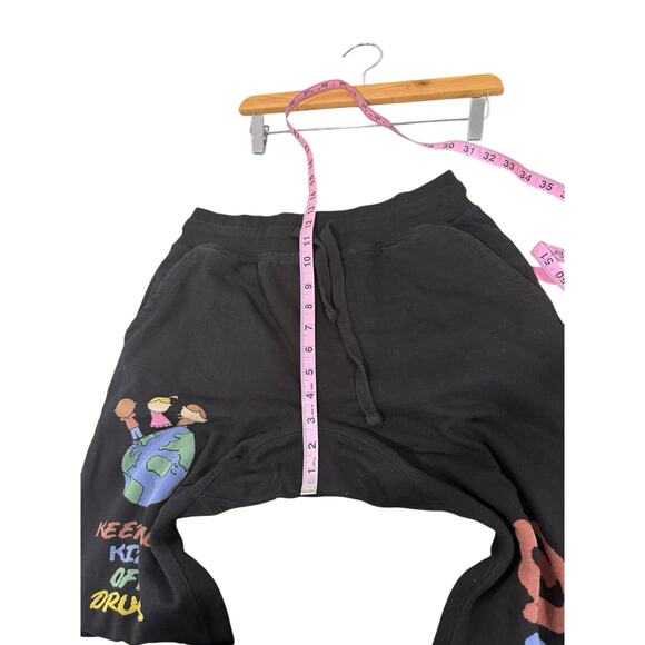 Pacsun DARE Men's Black Printed Jogger Sweatpants Size Large - Picture 5 of 6